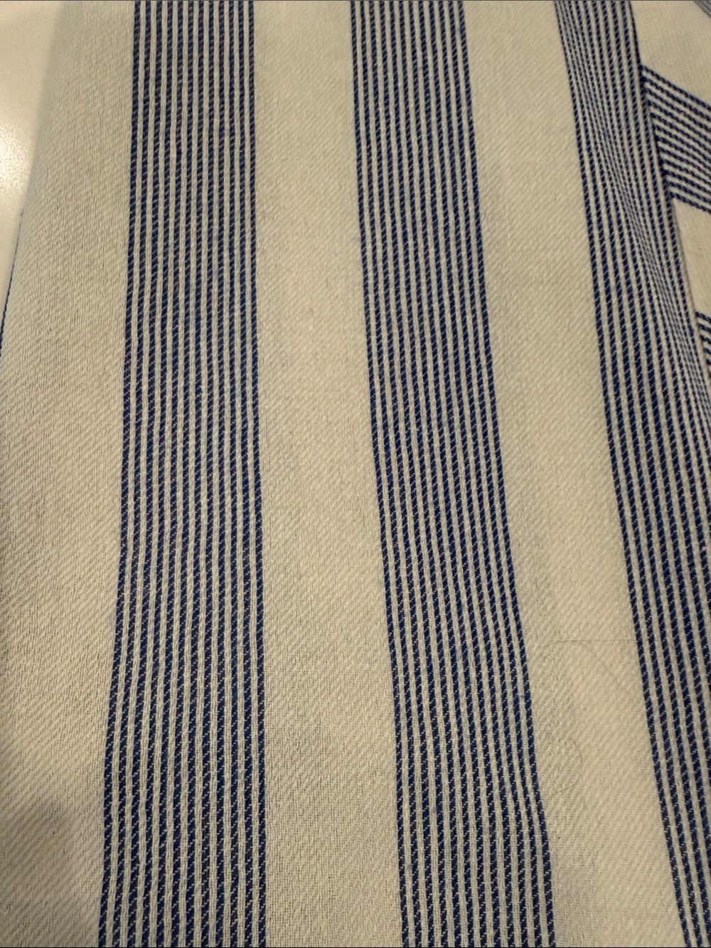 entro Blue and White Striped Two-Piece Set cropped top with high waisted skirt! - Picture 4 of 5